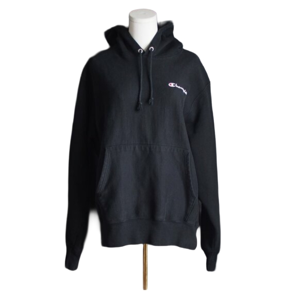 Champion | Black Reverse Weave Hoodie